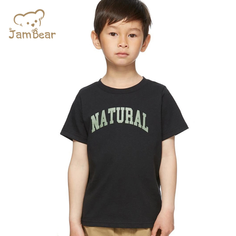 Print children tee sustainable kids tshirt cotton t-shirt eco friendly organic cotton t shirt kids