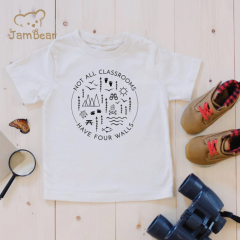Sustainable toddler boys t-shirts eco friendly t-shirts toddler organic cotton baby print t-shirts