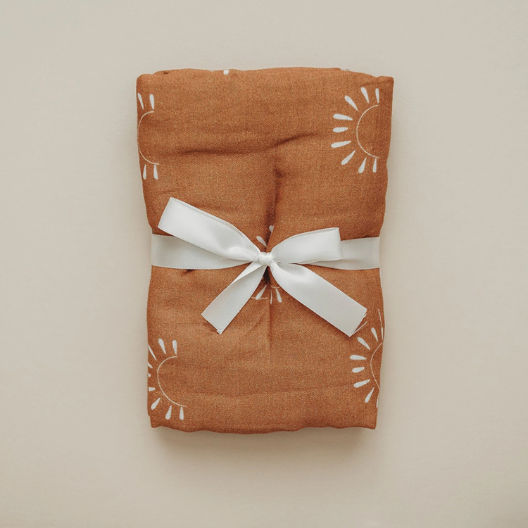 Muslin baby Swaddle Blanket Eco-friendly newbron gauze wrap organic cotton baby Thin blanket