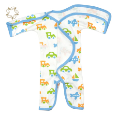 100% Organic cotton preemie long sleeve NIC-Jumpsuit eco friendly NICU newborn clothes sustainable preemie romper