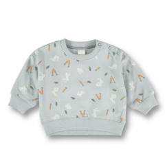 baby printed fleece sweatshirts Organic cotton kid pullover Eco-friendly CrewNeck Pullover Sweatshirt
