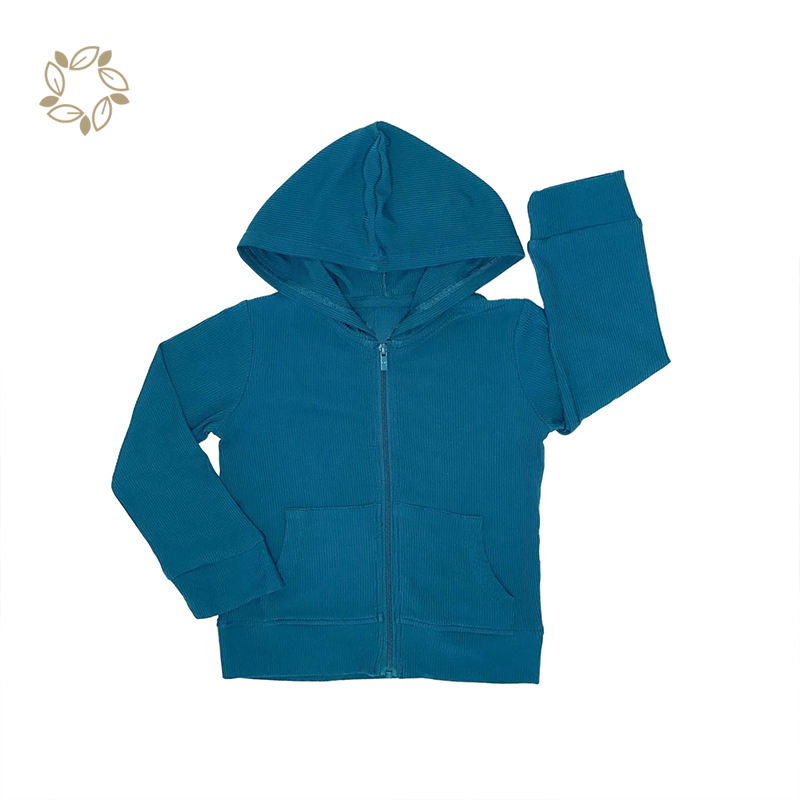 organic bamboo ribbed zip up hoodie sustainable toddler hoodie eco friendly toddlers boys hoodies & sweatshirt