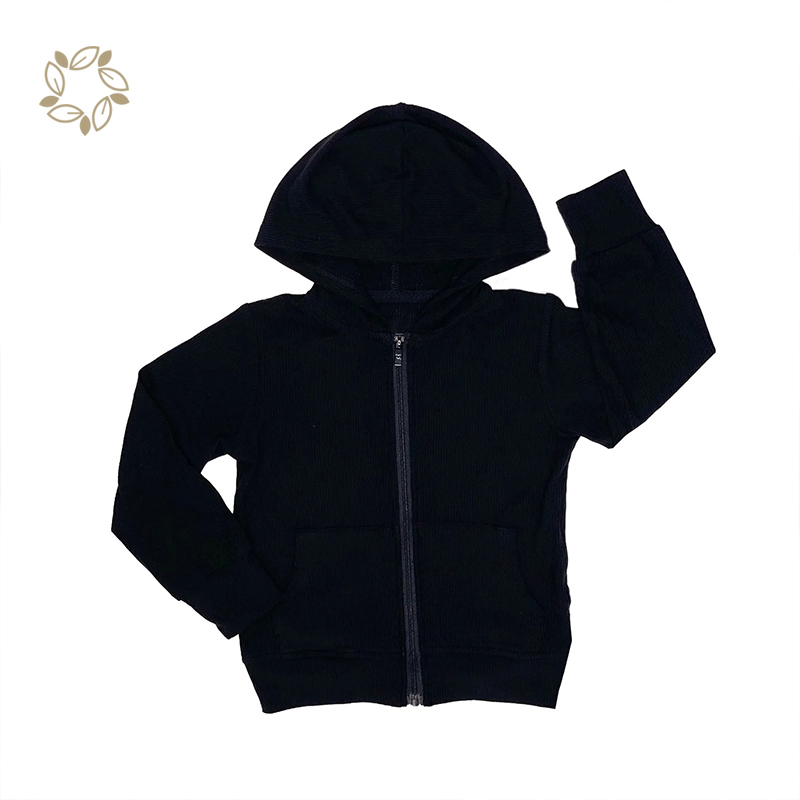 organic bamboo ribbed zip up hoodie sustainable toddler hoodie eco friendly toddlers boys hoodies & sweatshirt