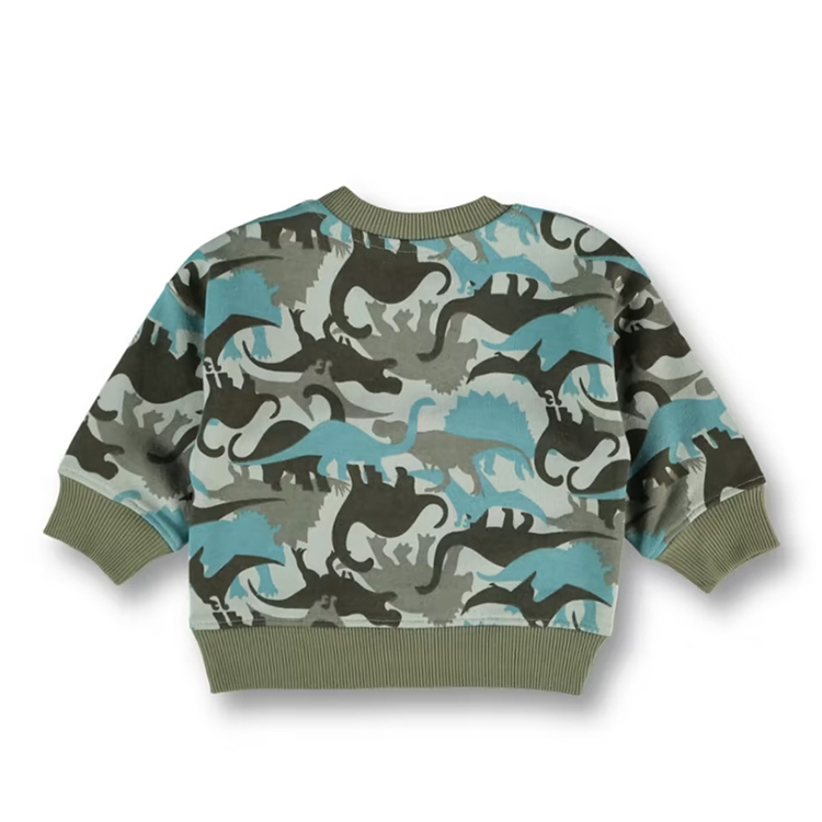 baby printed fleece sweatshirts Organic cotton kid pullover Eco-friendly CrewNeck Pullover Sweatshirt