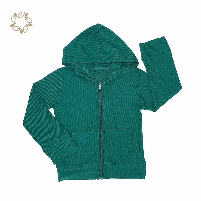 organic bamboo ribbed zip up hoodie sustainable toddler hoodie eco friendly toddlers boys hoodies & sweatshirt