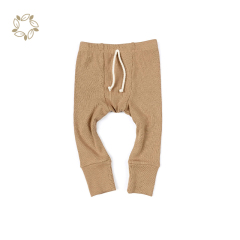 Organic bamboo rib baby leggings eco friendly baby leggings sustainable baby rib pant bamboo leggings