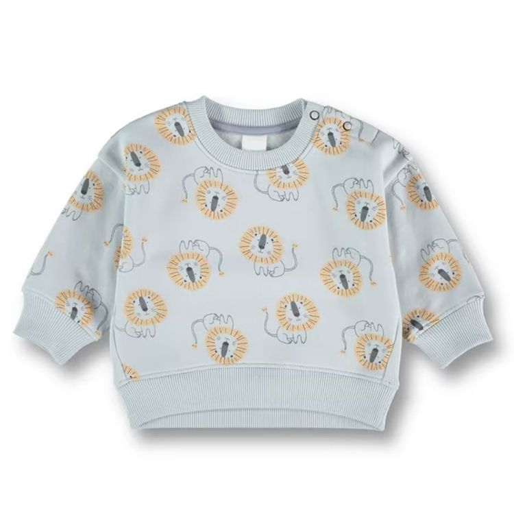 Sustainable children sweatshirt custom crewneck sweatshirts Organic cotton kid pullover Crew Neck Pullover Sweatshirt