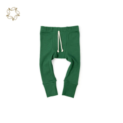 Organic bamboo rib baby leggings eco friendly baby leggings sustainable baby rib pant bamboo leggings