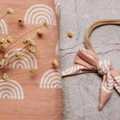 Organic Cotton Baby Muslin Swaddle Blanket Set Newborn Receiving Blanket Eco-friendly newbron gauze wrap