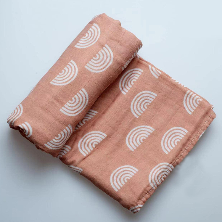 Organic Cotton Baby Muslin Swaddle Blanket Set Newborn Receiving Blanket Eco-friendly newbron gauze wrap