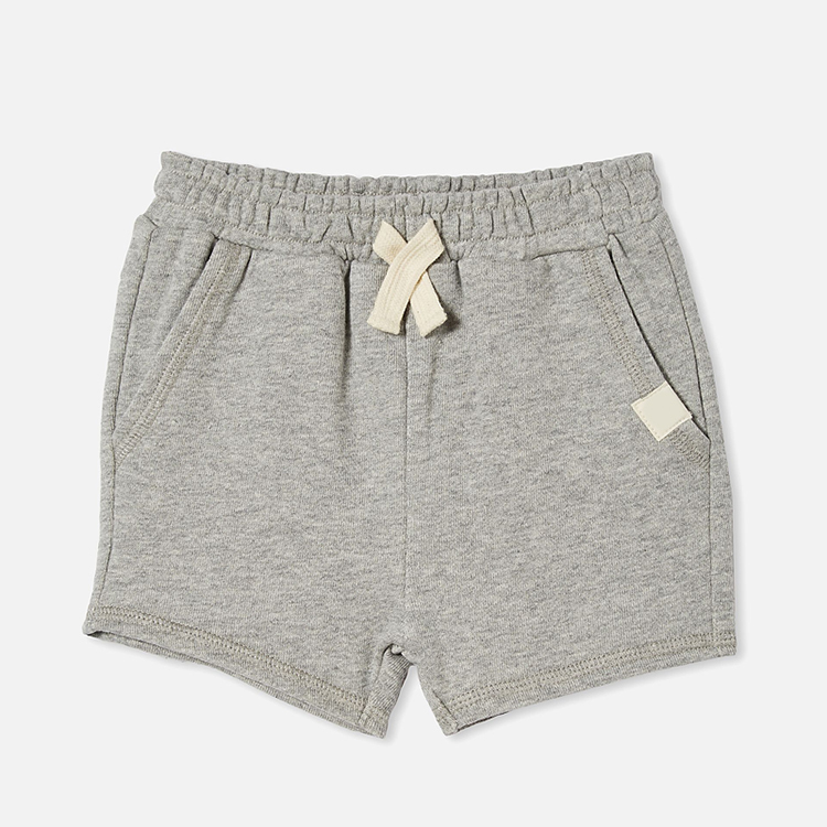 Unisex children short pants organic cotton Fleece toddler Shorts Eco-friendly children short sweatpants