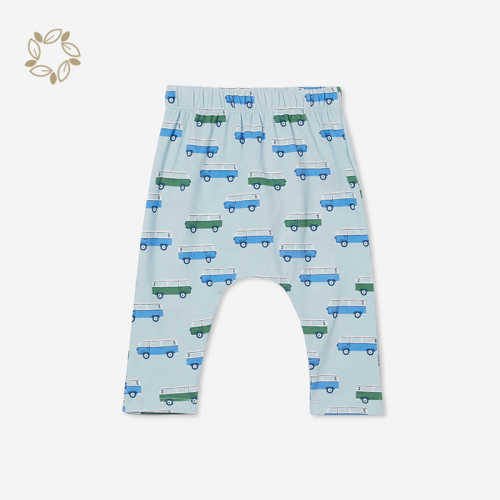 Organic cotton jersey baby legging eco friendly baby pants printed sustainable baby leggings cotton
