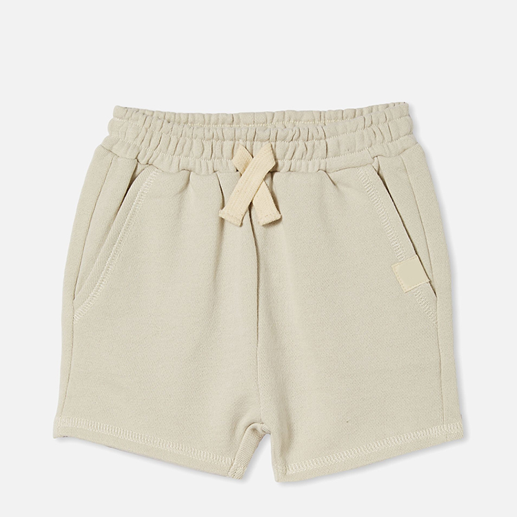Organic Fleece toddler Shorts organic cotton children short sweatpants Sustainable baby girl shorts