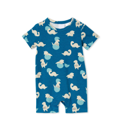 Short sleeves baby rompers organic cotton baby jumpsuit Sustainable toddler onesie baby short sleeve bodysuit