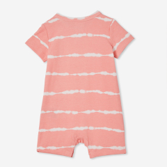 Short Sleeve baby Romper short sleeves jumpsuit toddler onesie Custom printed baby knitted romper