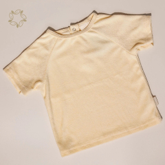 Organic cotton toddler terry towelling shorts set eco friendly baby terry cloth top and shorts sustainable toddler biker shorts