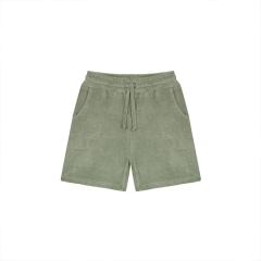 Short sleeve toddler top and shorts Terry Towel Short Set eco-friendly baby shorts set 100% GOTS cotton clothing
