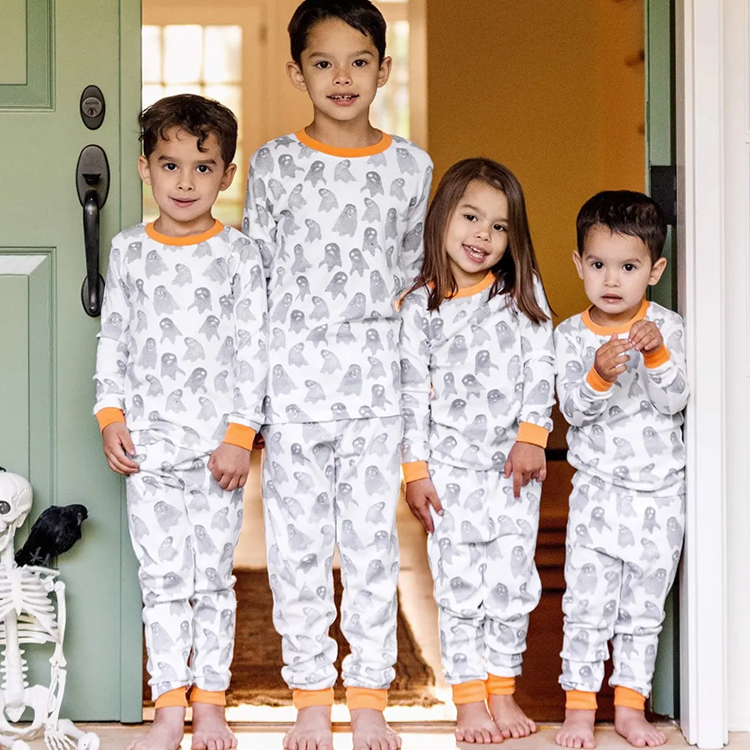 Halloween pajamas for kids Organic Cotton infant Jamms Long sleeve children loungewear Girls halloween children pajamas