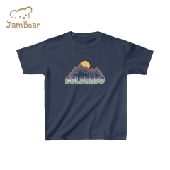 Eco friendly organic children t shirts sustainable kids t shirt organic cottno t shirt for kids print children top
