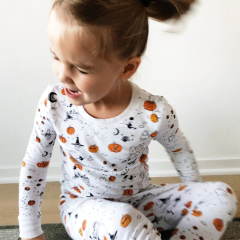 Toddler Halloween Pajamas children halloween jammies kids Loungewear organic cotton kids pyjamas pjs for kid