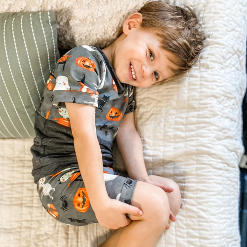 Organic Cotton halloween pajamas for kids infant Jamms kids halloween jammies kids Loungewear two piece baby sleepers