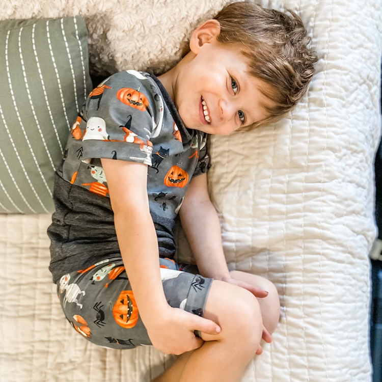 Organic Cotton halloween pajamas for kids infant Jamms kids halloween jammies kids Loungewear two piece baby sleepers