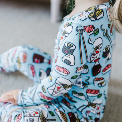 toddler pajamas Eco-friendly pyjama toddler bamboo viscose long sleeve lounge wear set for kids toddler sleepwear