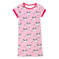 organic cotton kid Sleep shirt eco-friendly kids sleeping wear for girls Eco-friendly toddler pyjama toddler sleepwear shirt