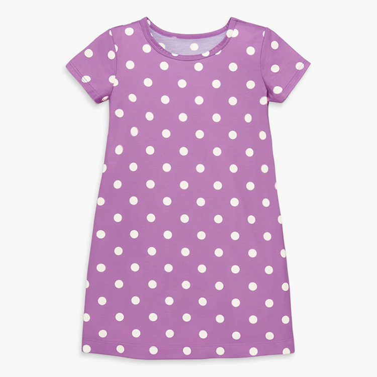organic cotton kid Sleep shirt eco-friendly kids sleeping wear for girls Eco-friendly toddler pyjama toddler sleepwear shirt