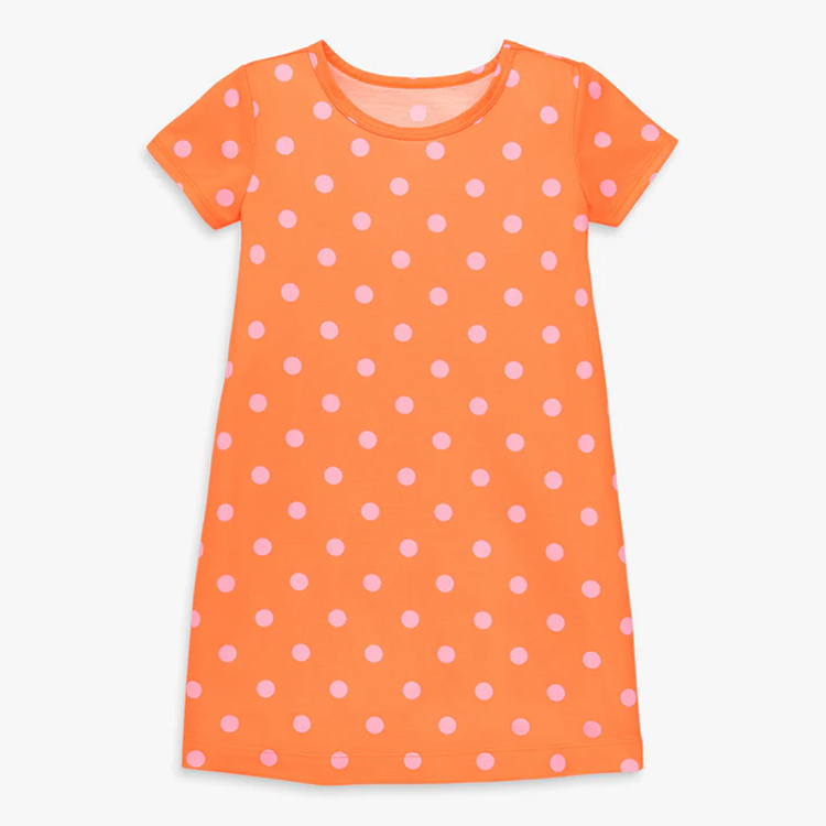organic cotton kid Sleep shirt eco-friendly kids sleeping wear for girls Eco-friendly toddler pyjama toddler sleepwear shirt
