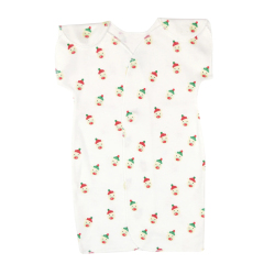 NICU night gown custom knotted gown for Preemie Eco-friendly premature baby gown organic cotton premature baby clothes