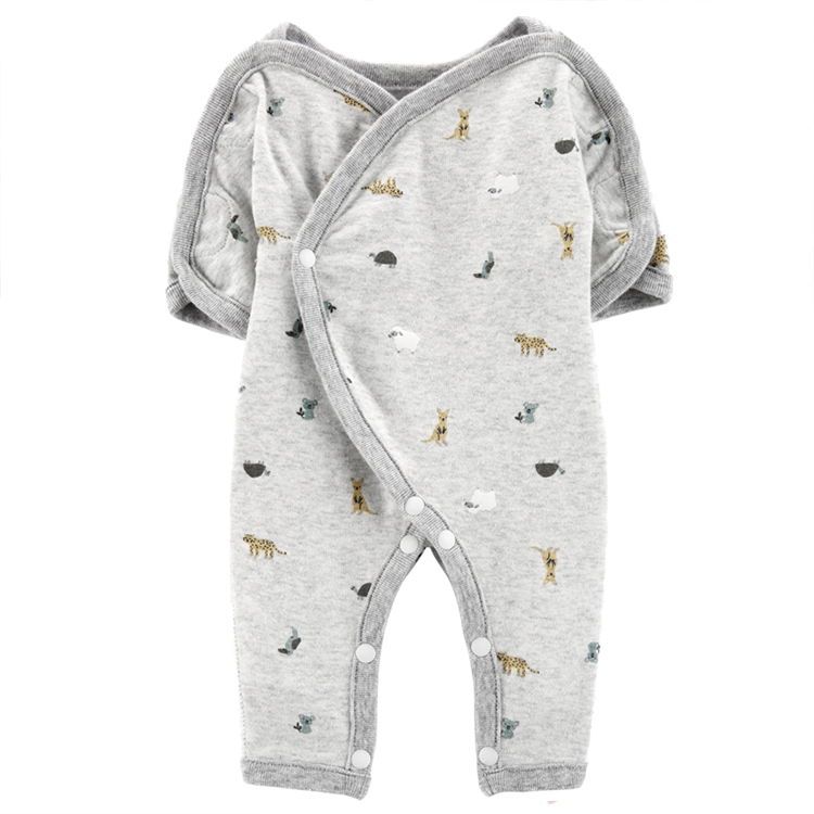 Preemie GOTS Cotton Sleep wear premature baby romper Eco-friendly NICU GOWN organic preemie wear