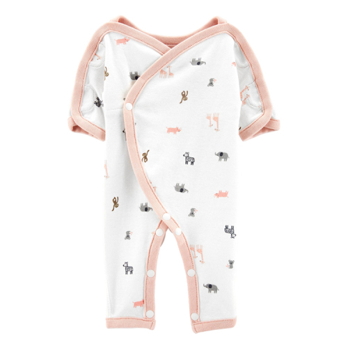 Preemie GOTS Cotton Sleep wear premature baby romper Eco-friendly NICU GOWN organic preemie wear