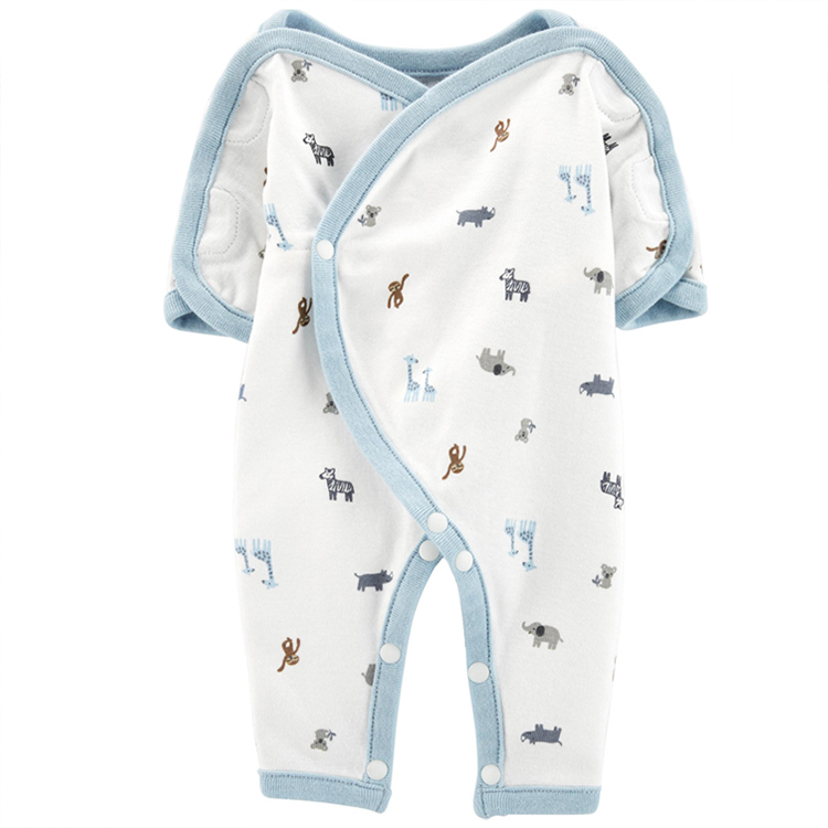 Preemie GOTS Cotton Sleep wear premature baby romper Eco-friendly NICU GOWN organic preemie wear