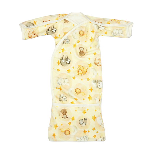 NICU gowns NICU crossover baggette gown bamboo sleepers for Preemie Eco-friendly Premature baby gown