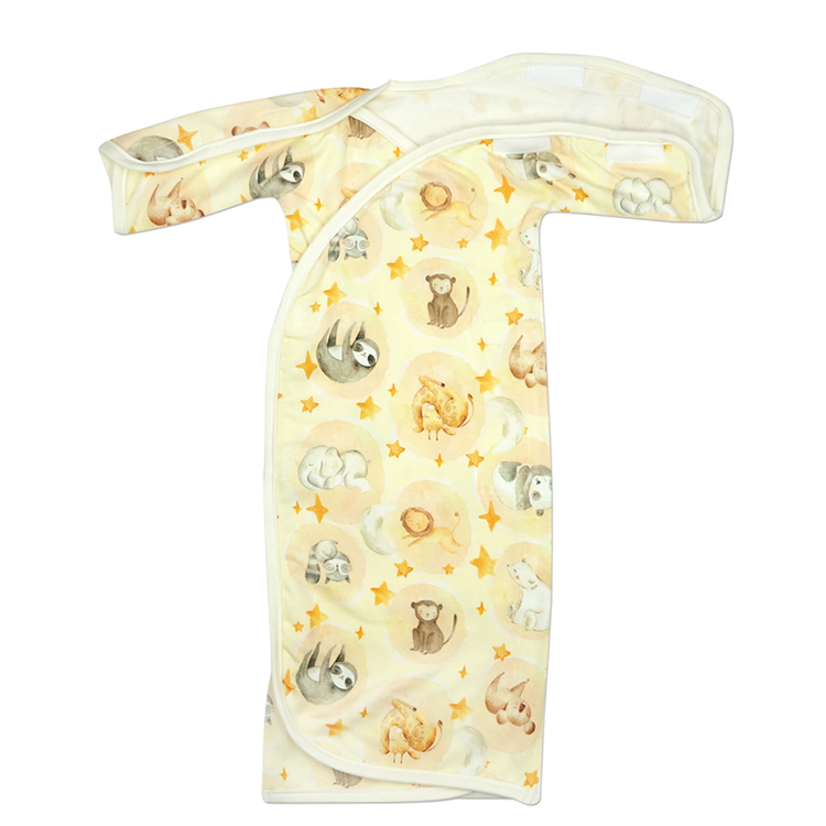NICU gowns NICU crossover baggette gown bamboo sleepers for Preemie Eco-friendly Premature baby gown