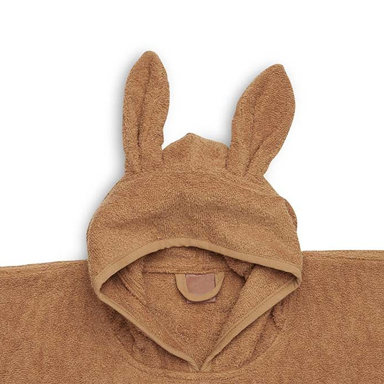 Baby badponcho organic cotton terry beach towel Sustainable baby hooded beach poncho hoody blanket for kids