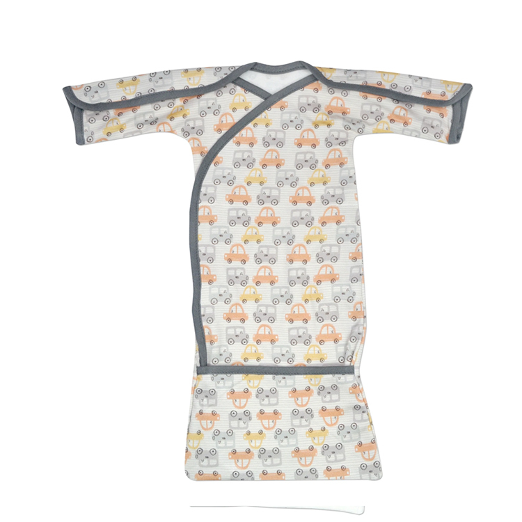 NICU gowns NICU crossover baggette gown bamboo sleepers for Preemie Eco-friendly Premature baby gown