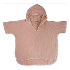 Soft baby Cover-up organic cotton Baby badponcho kids beach poncho Sustainable kids hooded beach towel baby beach poncho