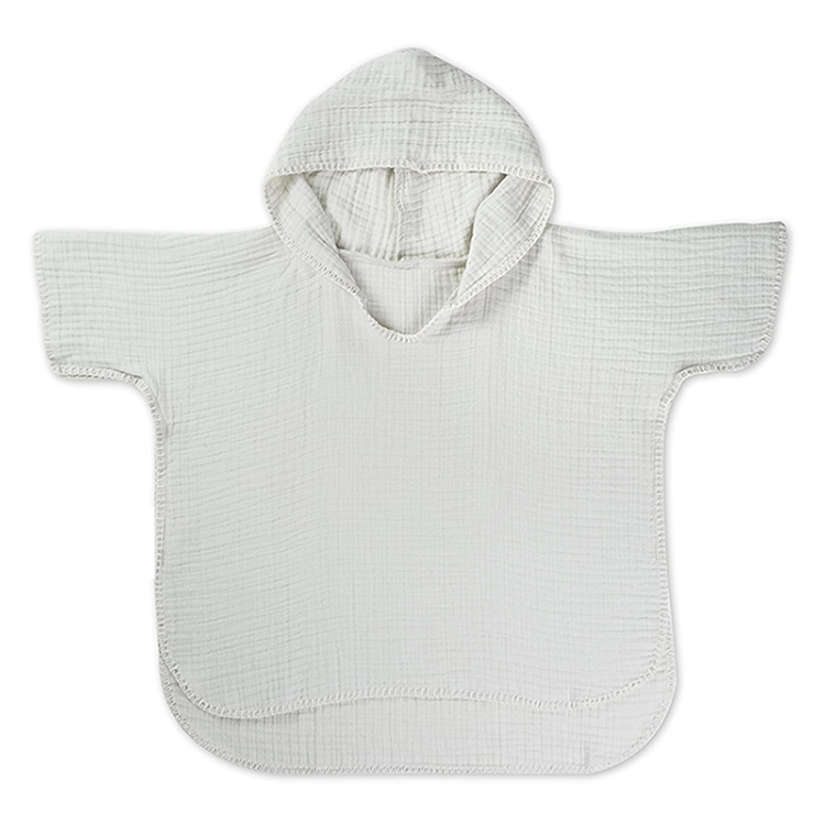 Muslin Hooded Poncho for kids Soft baby Poncho Towel Organic Cotton baby hooded bath towels eco-friendly Cover-up