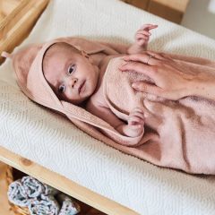 Soft baby bath shawl organic cotton terry beach towel hoodie eco friendly hoody blanket Untwisted towel cloth towel for kids
