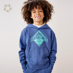 Organic bamboo kids hoodie sustainable printing child pullover eco friendly toddler sweater kid boys hoodie