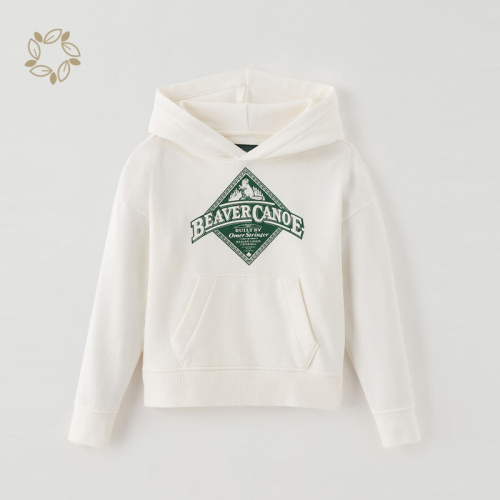 Organic bamboo kids hoodie sustainable printing child pullover eco friendly toddler sweater kid boys hoodie