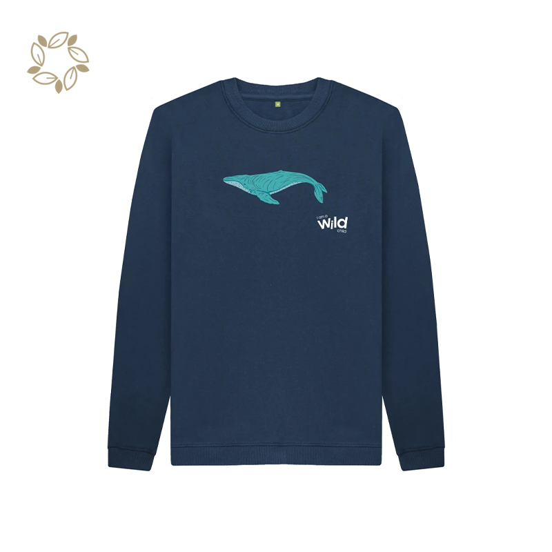 Organic bamboo kids boys Crew Neck Jumper eco friendly child crewneck terry sustainable kids sweatshirt