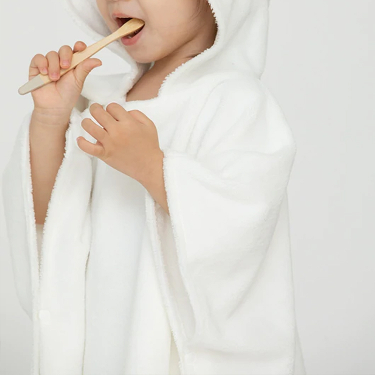 Hoody blanket for kids Soft baby Cover-up Eco-friendly baby bath towel Organic Cotton Poncho