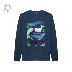 Organic cotton terry kids pullover sustainable kids sweatshirt printed eco friendly girls child crewneck kids jumper