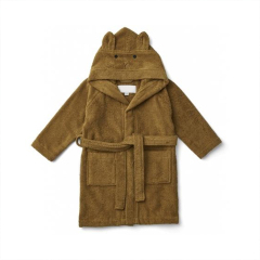 Kids Bath Robe Eco Friendly baby bathrobe Organic Cotton towelling robe baby hooded bath Sustainable bath robe child