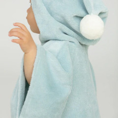 Hoody blanket for kids Soft baby Cover-up Eco-friendly baby bath towel Organic Cotton Poncho