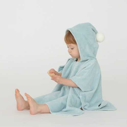 Hoody blanket for kids Soft baby Cover-up Eco-friendly baby bath towel Organic Cotton Poncho