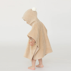 Hoody blanket for kids Soft baby Cover-up Eco-friendly baby bath towel Organic Cotton Poncho